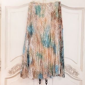 Reba Midi turquoise sequin skirt